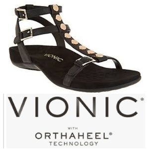 New Vionic hailey leather strappy sandal